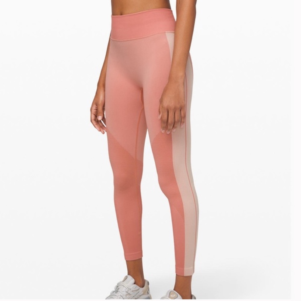 Lululemon Ebb to Train Tight *Abstract Copper Clay / Angel Wing